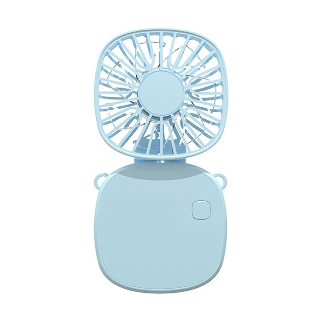 Nouveau Ventilateur Portatif Usb - Base Réversible - Soufflage Vertical - 3 Vitesses de Vent - Mini Ventilateur de Bureau Rechargeable Sans Balais Pliable Facile à Ranger