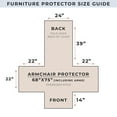 thumbnail image 7 of Great Bay Home Medallion Stitched Reversible Washable Pet Furniture Protector  (Chair, Mirage Gray / Flax), 7 of 7
