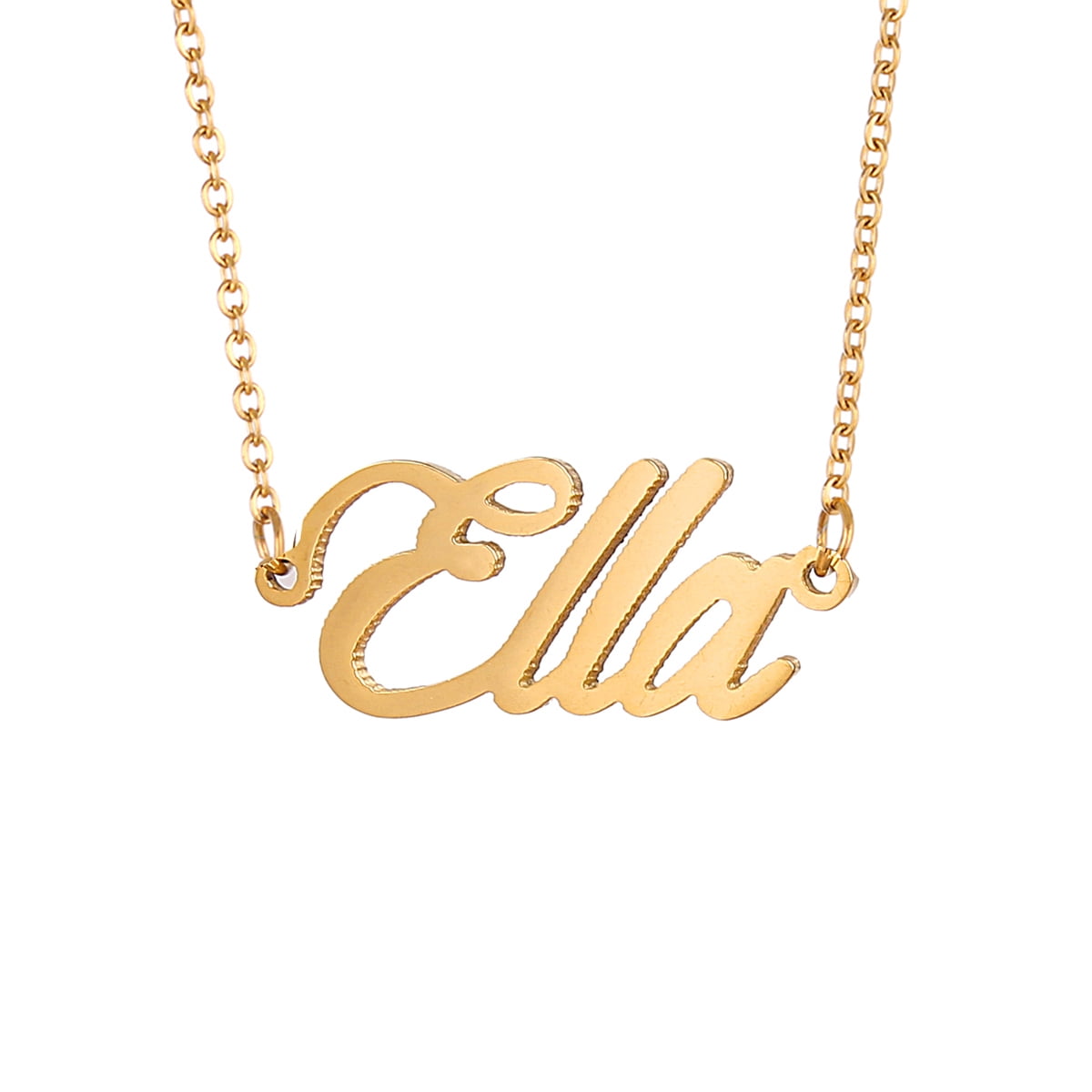 Pendant Chain Necklace Family Kid Names 
