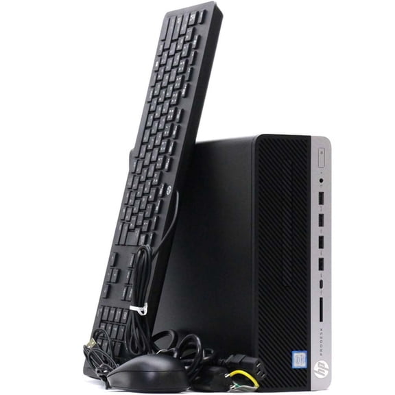 Restored HP ProDesk G4 Windows 11 Desktop Computer with a Intel HexCore i5 8th gen Processor, choose Memory, Hard drive, and LCD Options (Refurbished)