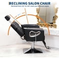 thumbnail image 4 of Salon Chair for Hair Stylists, Heavy Duty Hydraulic Barber Chair with 360 Swivel, Reclining Stylist Chair for Hairdressing, Beauty Spa, Max Load 330 Lbs, 4 of 9