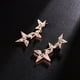 thumbnail image 4 of Pendientes largos con forma de estrella Bling Bling joyería con diamantes de imitación, 4 of 7
