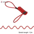 thumbnail image 1 of 120cm Retractable Disc Lock Security Anti Thief Motorbike Motorcycle Wheel Disc Brake Alarm Lock & Bag And Reminder Spring CableRed He Qiyong unisex, 1 of 1