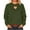Army Green, variant on T-Shirt Short Sleeve Womens Oversized Sweatshirt Heart Cut out Crewneck Pullover Tops Solid Color Loose Fitting Long Sleeve Hoodless Sweatshirts Gray L