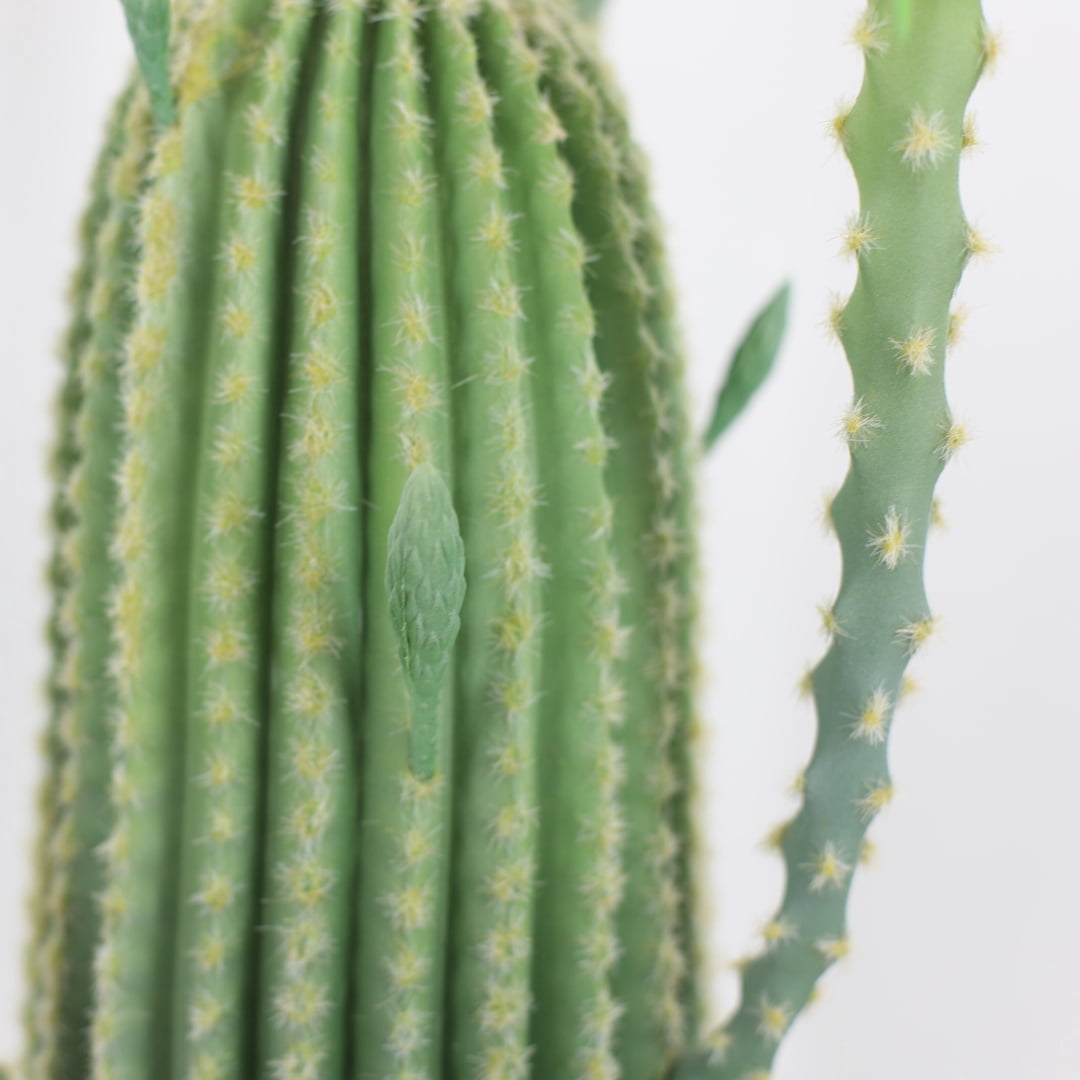43Inch Artificial Cactus Plant, Faux Desert Cacti Potted Plant, Artificial Realistic Texture Potted Tall Fake Cactus For Home Office Living Room Bedroom Foyer Porch