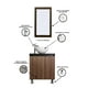 thumbnail image 4 of Mueble Gabinete para Lavamanos de Ovalín para Baño Moderno Minimalista De Piso o Flotante Negro Mate/Nogal Neo Decomobil GAB-6040-NM/NN, 4 of 5