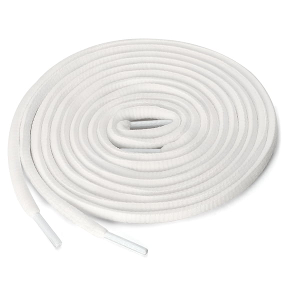 TUWAFE 2026 New Unisex 2 Pairs Half Round Oval Elastic Shoelaces for Boots Athletic Sneakers Elastic Shoe Laces for Adults White 100 Cm/39.5"