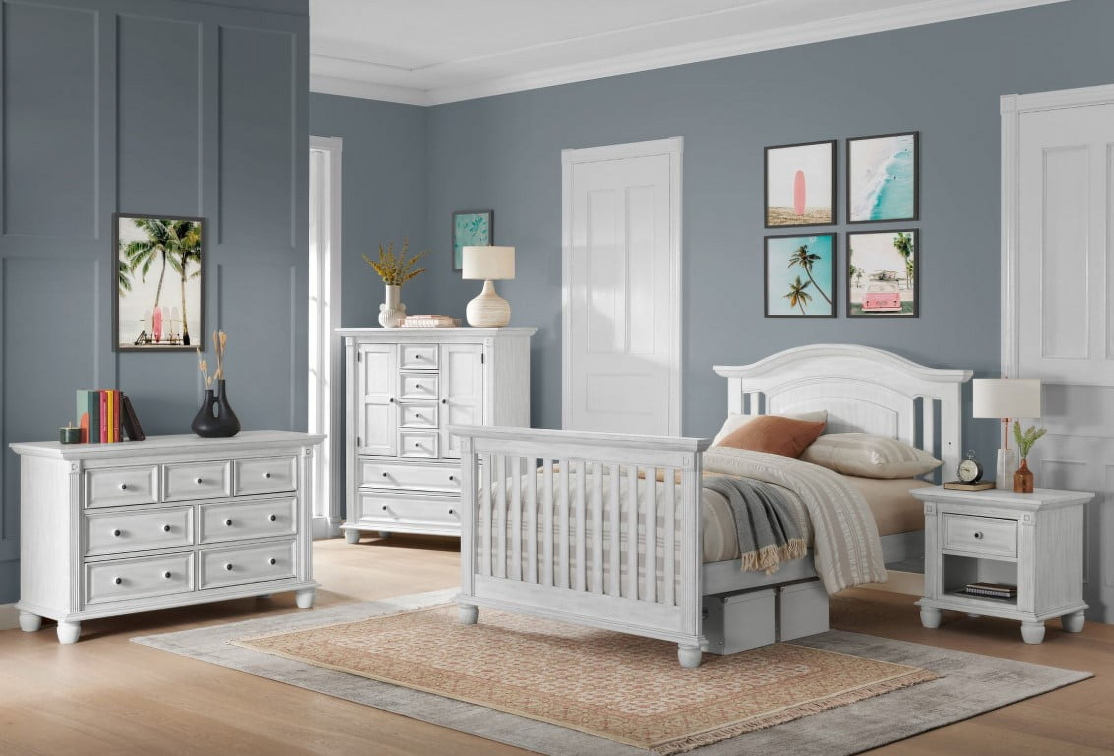 Oxford Baby London Lane Full Bed Conversion Kit Vintage White