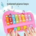 thumbnail image 3 of Children'S Piano Toys Eight Tone Hand Percussion Instruments Fun Music Playing 2-in-1 Percussion Instrument B, 3 of 8