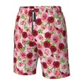 thumbnail image 4 of Fotbe Rose Flowers Trajes de Baño Estampados para Hombre, Shorts de Verano de Secado Rápido, Ropa de Playa, Bañadores-Small, 4 of 6
