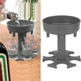 thumbnail image 4 of Distributeur de Boissons 6 Verres à Vin Porte-Bouteilles Vin Distributeur de Vin Rack Outils 6 Verres à Vin Porte-Bouteilles Bière Boisson Distributeur de Boissons Fournitures Bar Accessoiresgris, 4 of 8