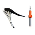 thumbnail image 3 of 2Pcs Plier Card Hole Punch Set With Countersink Drill Punches Woodworking Tool, 3 of 9