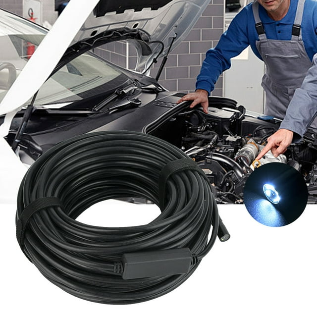 Caméra d'Inspection, Caméra Endoscope Noire, 1600x1200 Pixels pour Inspection de Véhicules et de Canalisations