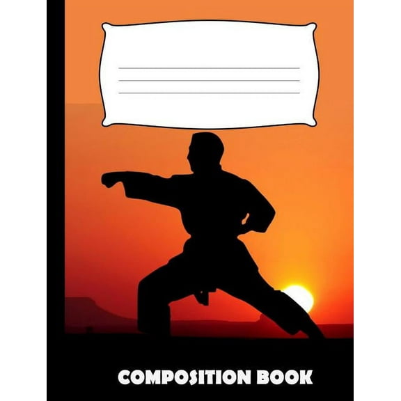 Composition Book: Karate Composition Notebook Wide Ruled (Paperback)