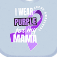 thumbnail image 4 of Inktastic I Wear Purple for My Mama Lupus Awareness Boys or Girls Baby Bib, 4 of 4