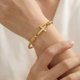 thumbnail image 2 of Pulsera OmniJuice Cristiana de Acero Inoxidable Chapada en Oro, 2 of 9