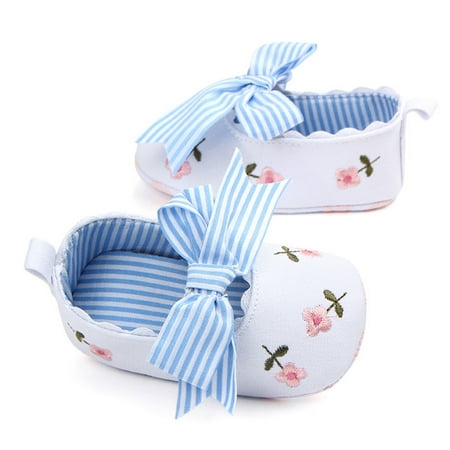 

kpoplk Toddler Sandals Non-Slip Soft Floral Sandals Shoes Baby Shoes Girls Soft First Walking Bow Cute Shoes For Teen Girls(White)