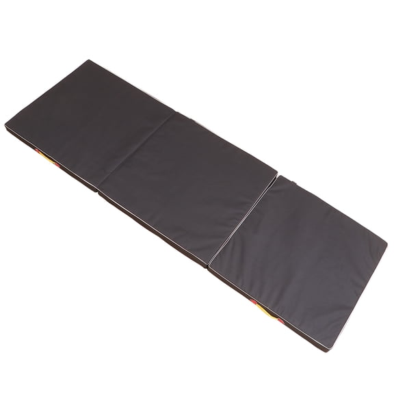 Soimiss 3-Fold Gymnastic Cushion Black Oxford Cloth for Home Exercise