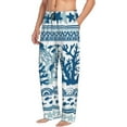 thumbnail image 3 of Kdxio Sea Underwater Jellyfish Print Men's Sleep Pajama Pant Lounge Pants with Pockets, 3 of 8