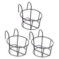 thumbnail image 4 of OULII 3pcs Railing Flower Box Black for Stable Display in Home Decoration, 4 of 7