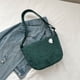 thumbnail image 4 of Bolsas de mensajero de pana Bolsas de hombro Harajuku Bolsa de bola de masa japonesa (verde) Ehuebsd Para Estrenar, 4 of 9