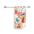 thumbnail image 6 of Wukai Flowers And Birds Watercolor Lightweight, Quick-Drying Microfiber Towels - Soft and Absorbent for Fitness, Sports, Yoga, Travel, Gym - 2 Pack, Dark Grey, 6 of 8