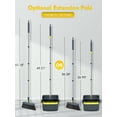 thumbnail image 2 of BIMZUC Broom and Dustpan Set,50" Broom and Dust Pan Combo,Standing Dust Pan with Long Handle, 2 of 5