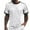 White, variant on Men's T Shirts European Solid Color Vertical Stripe Color Blocked Top for Men Casual Loose Comfortable Trendy Business foreign Trade Round Neck Short Sleeved T Shirt Size:S