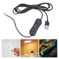 thumbnail image 2 of RYUJNDK USB Power Pigtail Cable 5V USB Male to 2 Pin Bare Wire Open End Power Pigtail Cord for LED Light Cooling Fan, 2 of 9