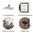 thumbnail image 5 of Unipaws Dog Crate End Table with Cushion, Wooden Wire Pet Kennels with Double Doors, 5 of 6