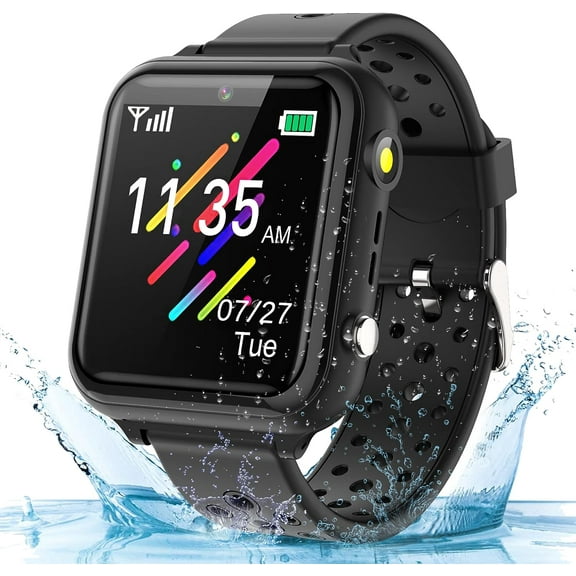Fostbeen Smart Watch for Kids Ages 3-12 Years Old, Kids Phone Smart Watch Boys with SOS Call Camera Games Recorder Alarm Flashlight Music Player Christmas Birthday Gifts Toys for Boys Girls