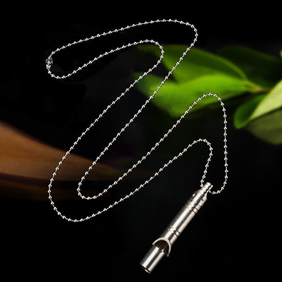Camping Hiking Survival Whistles Multipurpose with Long Chain Outdoor Necklace Whistle Lightweight for Hiking Camping Hunting
