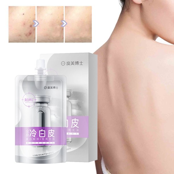 Fiudx Liquidación de ahorros de verano Crema blanqueadora Cold White para todo el cuerpo, mascarilla blanqueadora para todo el cuerpo, leche corporal Cold White Skin, crema aclaradora para todo el cu