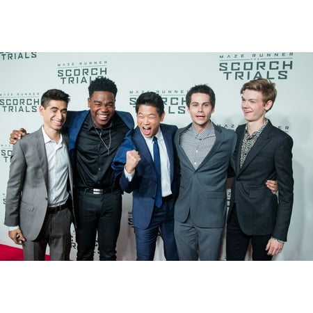 Thomas Obrien Furniture Alex Flores Dexter Darden Hi Kong Lee Dylan OBrien Thomas Brodie-Sangster At Arrivals For Maze Runner The Scorch Trials Premiere Regal Cinemas E-Walk New York Ny September 15 2015 Photo By Abel Fermin ()