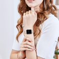 thumbnail image 5 of ANTHOUSE band Compatible with Apple Watch Band 38mm 40mm 41mm, Slim Stainless Steel Metal Black Replacement Strap for iWatch Series 8 7 6 5 4 3 2 1 & SE for Women (Black, 38mm 40mm 41mm), 5 of 12