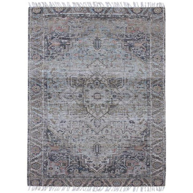 Amer Rug PRE50203 Prairie Hand-Woven Accent Rug, Light Blue & Pink - 2 x 3 ft.