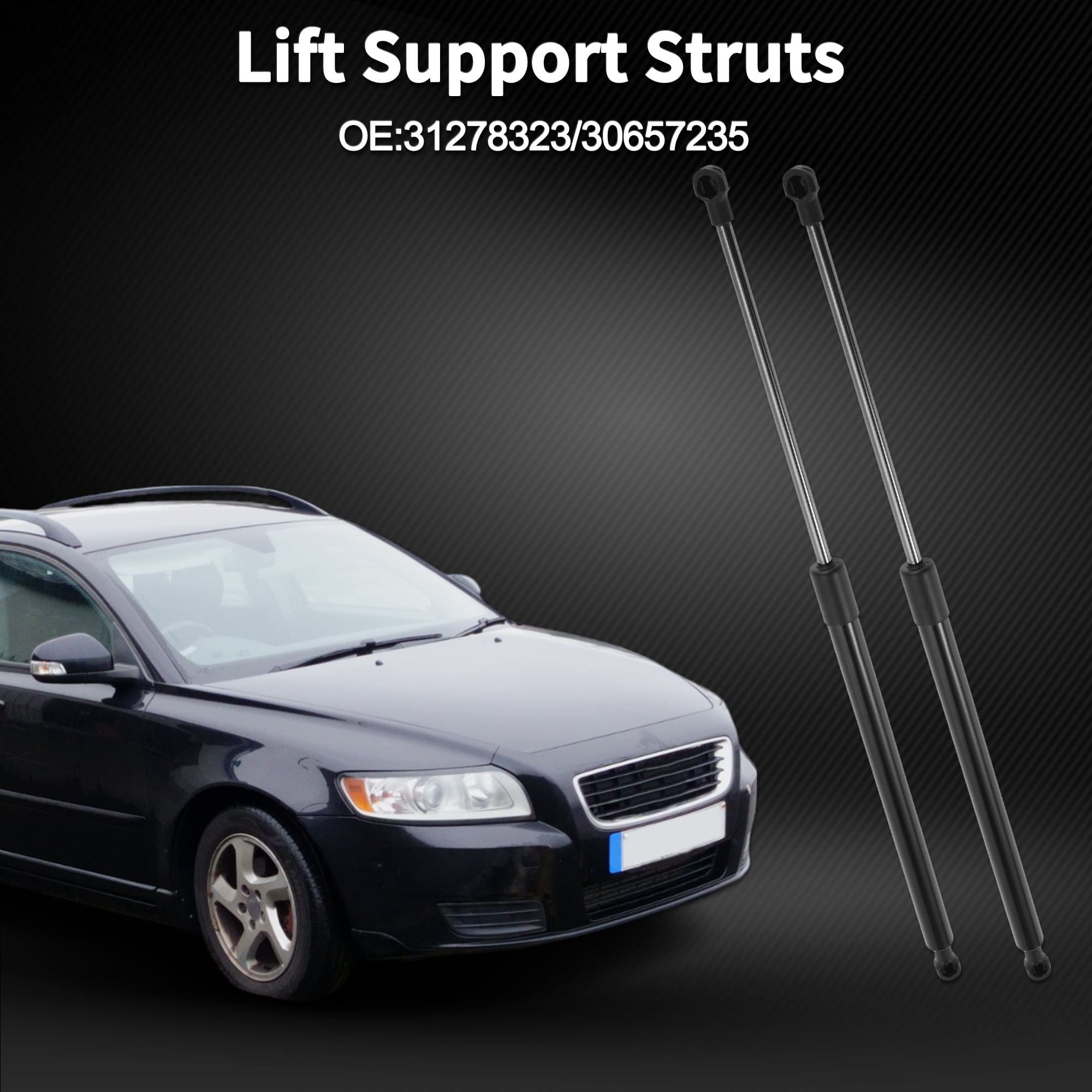 Unique Bargains 2Pcs Tailgate Lift Supports Struts for Volvo C30 Hatchback 2006-2012