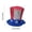 A, variant on Uncle Sam's Top Hat Patriotic US Flag Sequined Hat for Independence Day, Carnival, Party & Patriotic Events