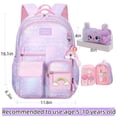 thumbnail image 2 of Mochila para niñas Rainbow School Elementary con estuche para lápices, 2 of 7