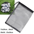 thumbnail image 4 of 1pcs Golf Ball Bag Storage Carrying Mesh Net Holder Nylon Golf Ball Bag 15/20/40/50 Balls Drawstring Pouch, 4 of 9
