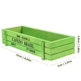 thumbnail image 2 of MOKKHNB 1Pack Flower Pot Planter Green Rectangular Design for Home Furnishings Indoor Use, 2 of 7