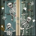 thumbnail image 3 of 8 Sheets 84 Pcs Window Clings Halloween Decoration Glass Stickers Scary PVC Removable Door Decals and 1 Small Scraper, 3 of 7