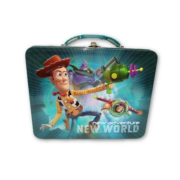 Toy Story Buzz Woody Jessie Square Tin Stationery or Small Lunch Box - "New Adventure"