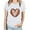 White, variant on JTZGDY Baseball Heart Shirts for Women Funny Printed Summer Short Sleeve Crewneck Graphic T-Shirts Loose Lightweight Casual Tunic Blouse Army Green S