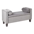 thumbnail image 2 of Cordoba Storage Bench with Pillows-Fabric:Port Velvet, 2 of 5