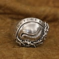 thumbnail image 2 of 925 Sterling Silver Eye of Thorns Ring Biker Punk Jewelry TA319 US Size 10.5, 2 of 15