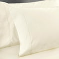 thumbnail image 3 of Superior Cotton Blend 600 Thread Count Pillowcase Set of 2, King Size, Ivory, 3 of 4