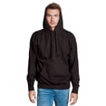 thumbnail image 2 of Men’s Heavyweight Casual Pullover Hoodie Sweatshirt with Front Pocket (Black, S), 2 of 5