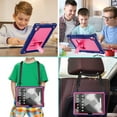thumbnail image 6 of Fancing for Onn 12.1 Inch Pro Tablet 2024 Model Case/Onn 12.1" Tablet Pro 100146663 Case,Kids Shockproof Case with Shoulder Strap for Walmart Onn 12.1" Tablet Pro (2024 Model:100146663)(2XNavy/Pink), 6 of 7