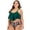 Green, variant on Bathing Suit for Women,Women's Printing Ruffle High Waist Plus Size Split Swimsuit Bikini Beachwear